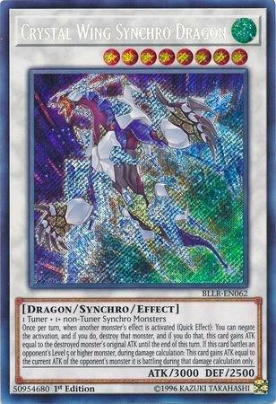 Crystal Wing Synchro Dragon trading card from Battles of Legend: Light's Revenge Crystal Wing Synchro Dragon - Battles of Legend: Light's Revenge YuGiOh trading card