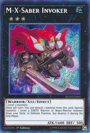 M-X-Saber Invoker trading card from Battles of Legend: Light's Revenge M-X-Saber Invoker - Battles of Legend: Light's Revenge YuGiOh trading card