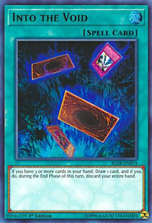 Into the Void trading card from Battles of Legend: Light's Revenge Into the Void - Battles of Legend: Light's Revenge YuGiOh trading card