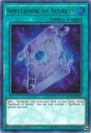 Spellbook of Secrets trading card from Battles of Legend: Light's Revenge Spellbook of Secrets - Battles of Legend: Light's Revenge YuGiOh trading card