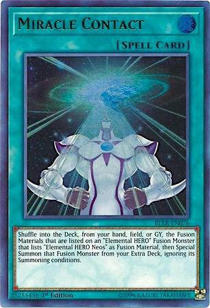 Miracle Contact trading card from Battles of Legend: Light's Revenge Miracle Contact - Battles of Legend: Light's Revenge YuGiOh trading card