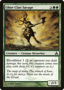 Ghor-Clan Savage - Guildpact (GPT) #86 - Common Magic: The Gathering Trading Card