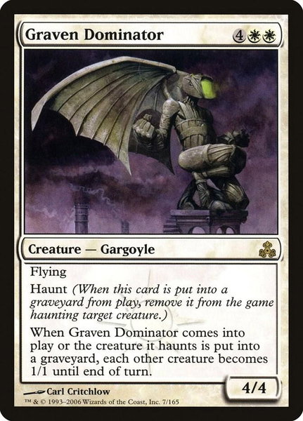 Graven Dominator trading card from Guildpact Graven Dominator - Guildpact Magic: The Gathering trading card