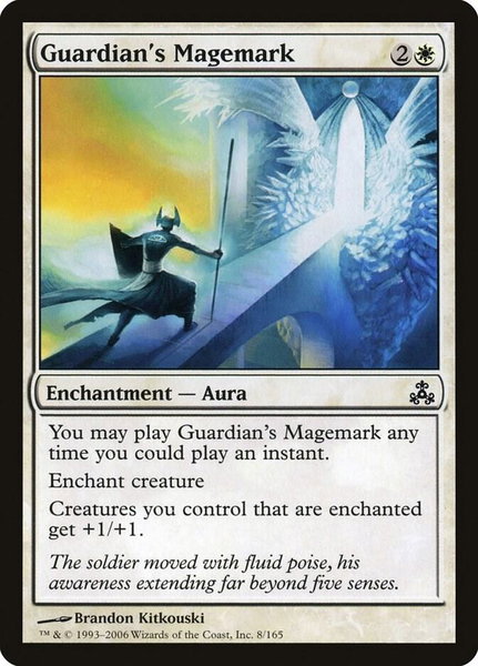 Guardian's Magemark trading card from Guildpact Guardian's Magemark - Guildpact Magic: The Gathering trading card