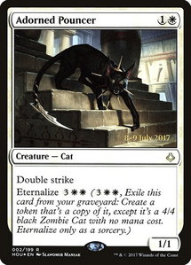 Adorned Pouncer - Prerelease Cards (PRE) #2s - Rare Magic: The Gathering Trading Card