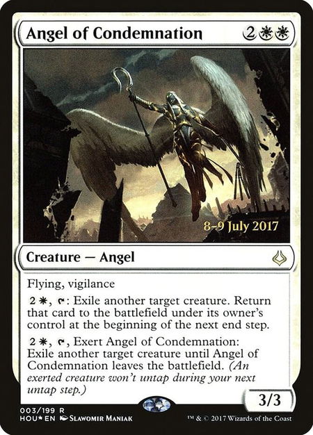 Angel of Condemnation - Prerelease Cards Magic: The Gathering trading card