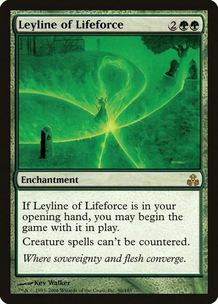 Leyline of Lifeforce - Guildpact Magic: The Gathering trading card