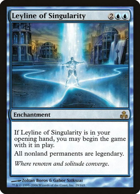 Leyline of Singularity - Guildpact Magic: The Gathering trading card
