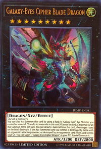 Galaxy-Eyes Cipher Blade Dragon - Shonen Jump Magazine Promos (SJMP) #JUMP-EN081 - Ultra Rare YuGiOh Trading Card
