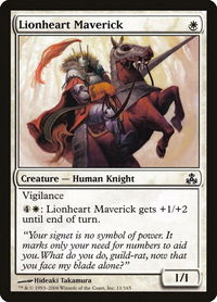Lionheart Maverick - Guildpact (GPT) #11 - Common Magic: The Gathering Trading Card