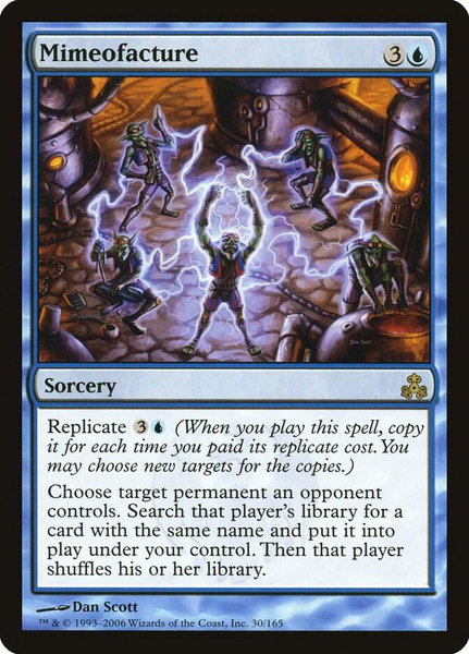 Mimeofacture trading card from Guildpact Mimeofacture - Guildpact Magic: The Gathering trading card