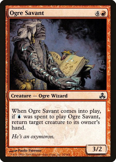 Ogre Savant - Guildpact Magic: The Gathering trading card