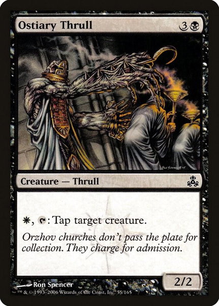 Ostiary Thrull trading card from Guildpact Ostiary Thrull - Guildpact Magic: The Gathering trading card