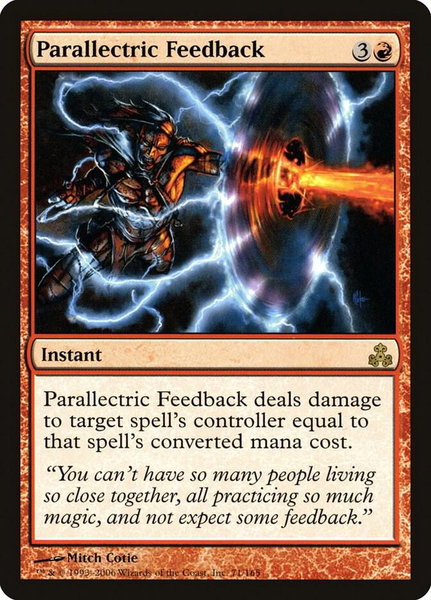 Parallectric Feedback trading card from Guildpact Parallectric Feedback - Guildpact Magic: The Gathering trading card