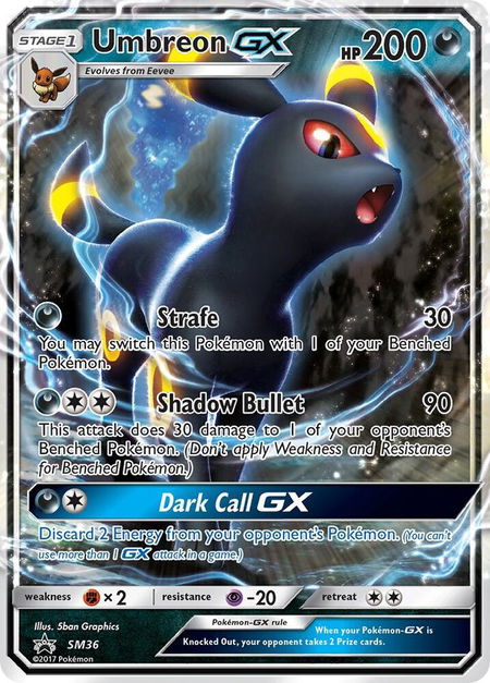 Umbreon GX - SM36 - SM Promos Pokémon trading card