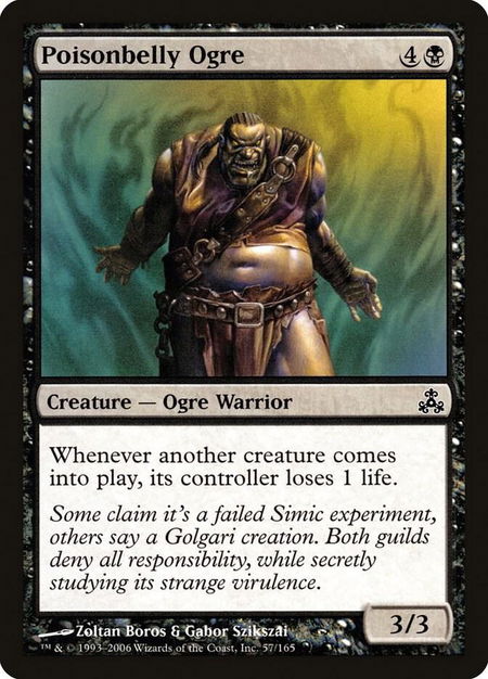 Poisonbelly Ogre - Guildpact Magic: The Gathering trading card
