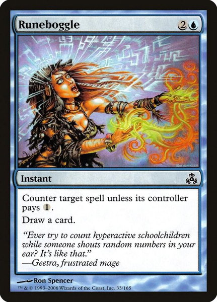 Runeboggle trading card from Guildpact Runeboggle - Guildpact Magic: The Gathering trading card