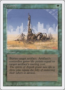 Crumble - Revised Edition (3ED) #null - Uncommon Magic: The Gathering Trading Card