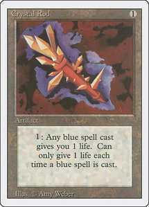 Crystal Rod - Revised Edition (3ED) #null - Uncommon Magic: The Gathering Trading Card