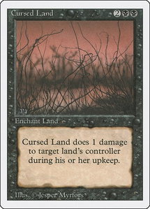 Cursed Land - Revised Edition (3ED) #98 - Uncommon Magic: The Gathering Trading Card
