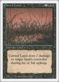 Cursed Land - Revised Edition (3ED) #98 - Uncommon Magic: The Gathering Trading Card
