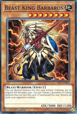 Beast King Barbaros trading card from Starter Deck: Link Strike Beast King Barbaros - Starter Deck: Link Strike YuGiOh trading card