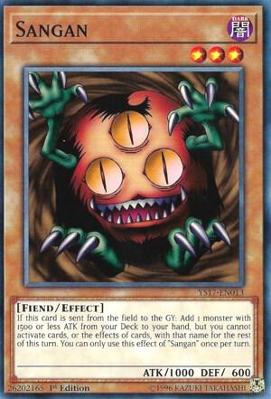 Sangan trading card from Starter Deck: Link Strike Sangan - Starter Deck: Link Strike YuGiOh trading card