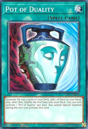 Pot of Duality trading card from Starter Deck: Link Strike Pot of Duality - Starter Deck: Link Strike YuGiOh trading card