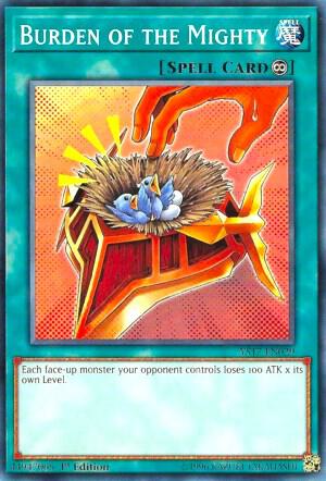 Burden of the Mighty trading card from Starter Deck: Link Strike Burden of the Mighty - Starter Deck: Link Strike YuGiOh trading card