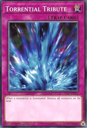 Torrential Tribute trading card from Starter Deck: Link Strike Torrential Tribute - Starter Deck: Link Strike YuGiOh trading card