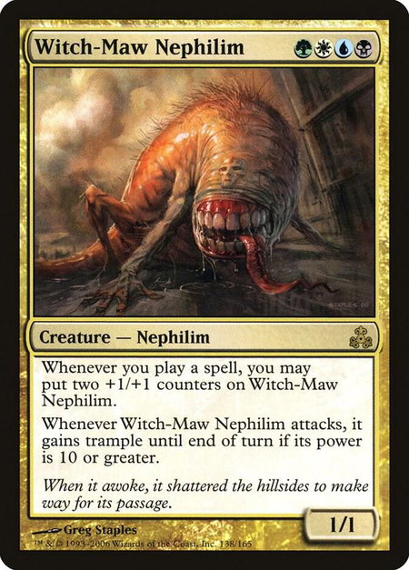 Witch-Maw Nephilim - Guildpact Magic: The Gathering trading card