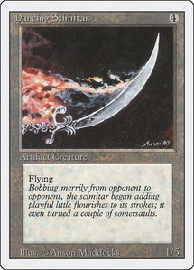 Dancing Scimitar - Revised Edition (3ED) #null - Rare Magic: The Gathering Trading Card
