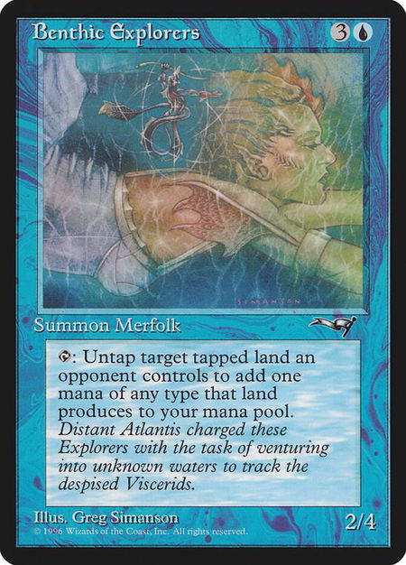 Benthic Explorers - Alliances Magic: The Gathering trading card