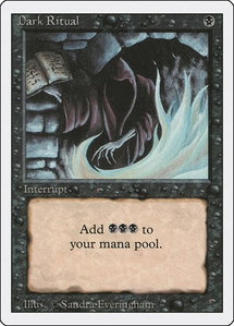 Dark Ritual - Revised Edition (3ED) #99 - Common Magic: The Gathering Trading Card