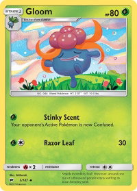 Gloom - SM - Burning Shadows (SM03) #5/147 - Uncommon Pokémon Trading Card