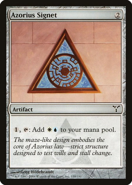 Azorius Signet - Dissension Magic: The Gathering trading card