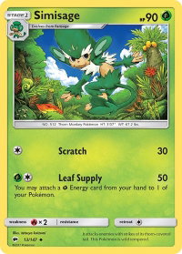 Simisage - SM - Burning Shadows (SM03) #13/147 - Uncommon Pokémon Trading Card