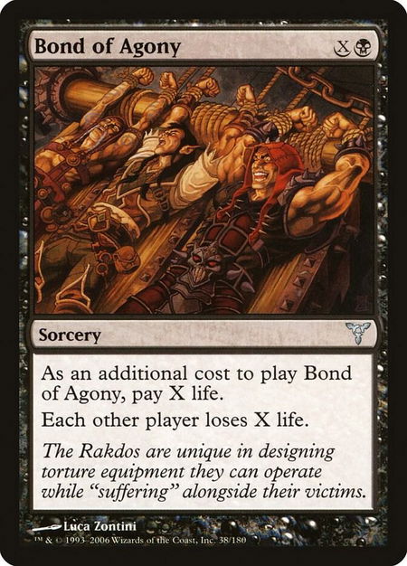 Bond of Agony - Dissension Magic: The Gathering trading card