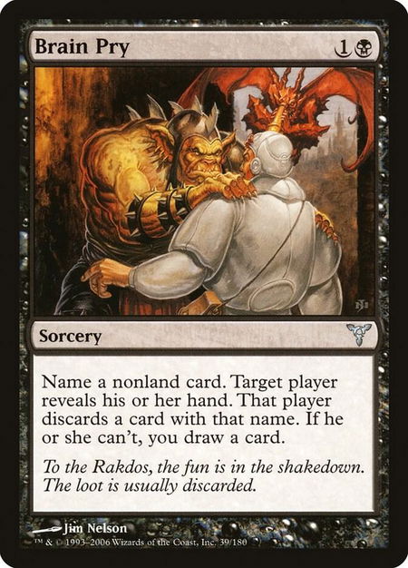 Brain Pry - Dissension Magic: The Gathering trading card