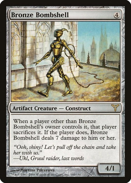 Bronze Bombshell - Dissension Magic: The Gathering trading card