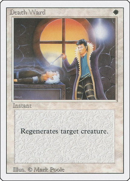 Death Ward trading card from Revised Edition Death Ward - Revised Edition Magic: The Gathering trading card