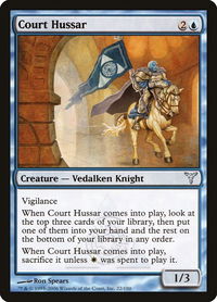 Court Hussar - Dissension (DIS) #22 - Uncommon Magic: The Gathering Trading Card