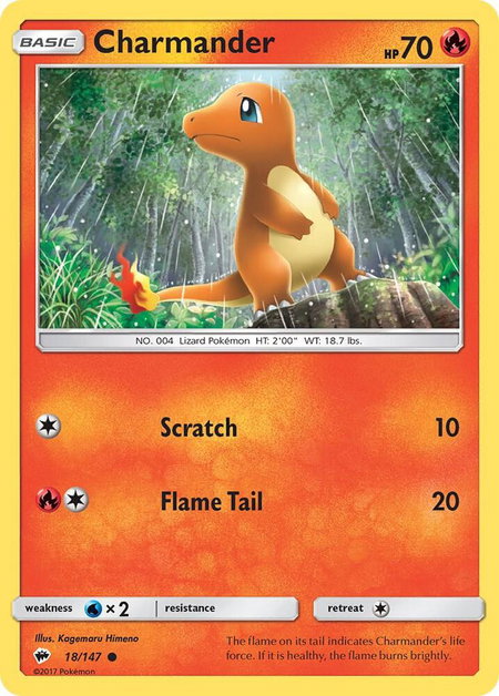 Charmander - SM - Burning Shadows Pokémon trading card