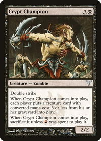 Crypt Champion - Dissension (DIS) #40 - Uncommon Magic: The Gathering Trading Card