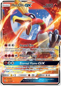 Ho-Oh GX - SM - Burning Shadows (SM03) #21/147 - Ultra Rare Pokémon Trading Card