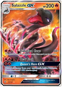 Salazzle GX - SM - Burning Shadows (SM03) #25/147 - Ultra Rare Pokémon Trading Card