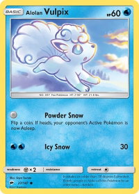 Alolan Vulpix - SM - Burning Shadows (SM03) #27/147 - Common Pokémon Trading Card