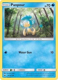 Panpour - SM - Burning Shadows (SM03) #36/147 - Common Pokémon Trading Card