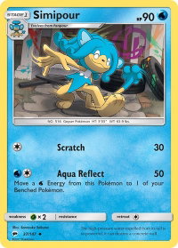 Simipour - SM - Burning Shadows (SM03) #37/147 - Uncommon Pokémon Trading Card