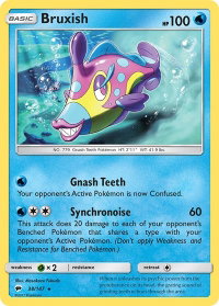 Bruxish - SM - Burning Shadows (SM03) #38/147 - Rare Pokémon Trading Card